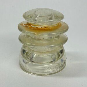 Vintage Hemingray #56 Clear Glass Electric Telephone Pole Insulator Made In USA